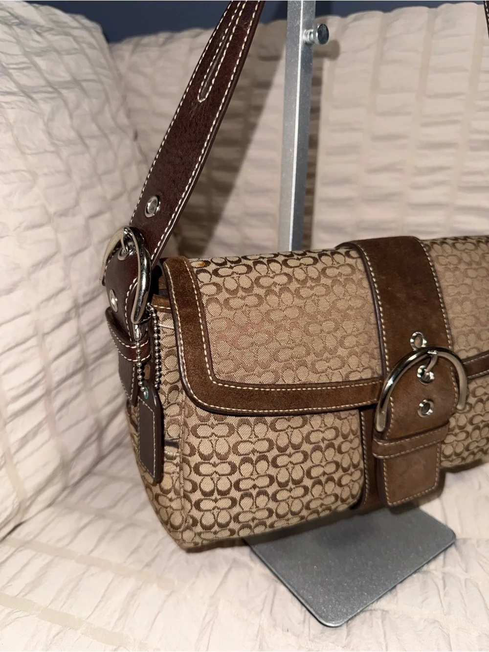 Vintage Coach Y2K Signature Double Pocket Soho